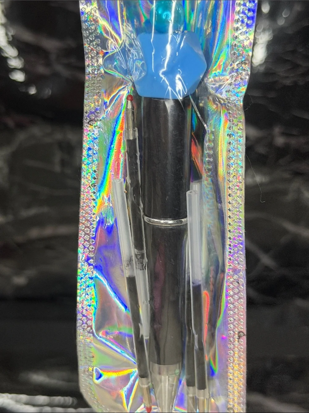 Beast Focal Bead Pen Black and Blue ink